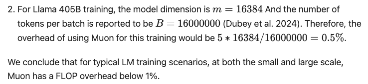Runtime analysis of Muon optimizer